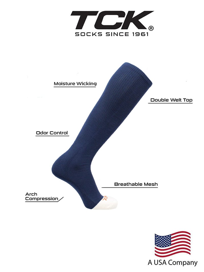 TCK Prosport Performance Tube Socks (Navy, Large) - Image 3
